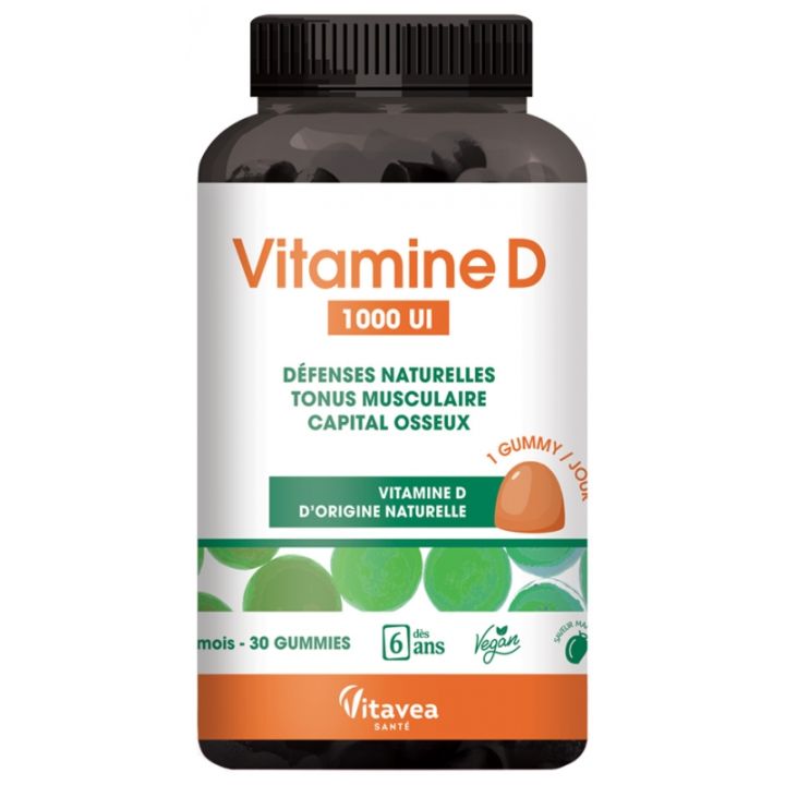 Vitamin D 1000 IE Vitavea - Dosis von 30 Gummibärchen