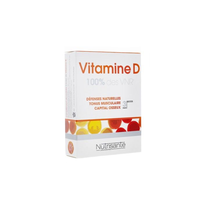 Vitamin D 80 mg Nutrisante - Packung mit 90 Tabletten