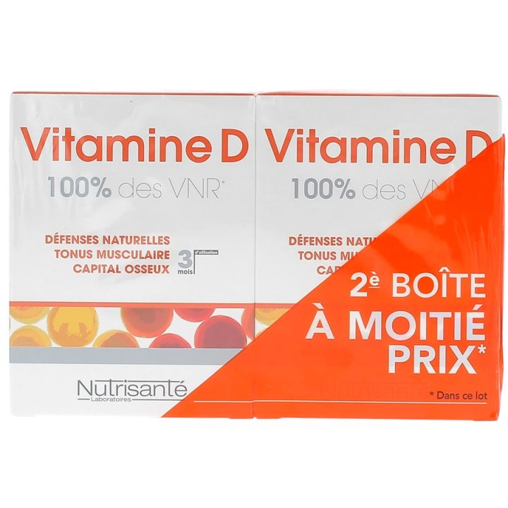 Vitamin D Nutrisanté - 2 Schachteln, 90 Tabletten