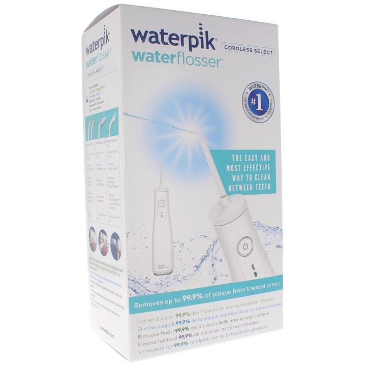 Waterflosser Kabellos Select Waterpik - 1 Hydropulsator und seine 4 Aufsätze