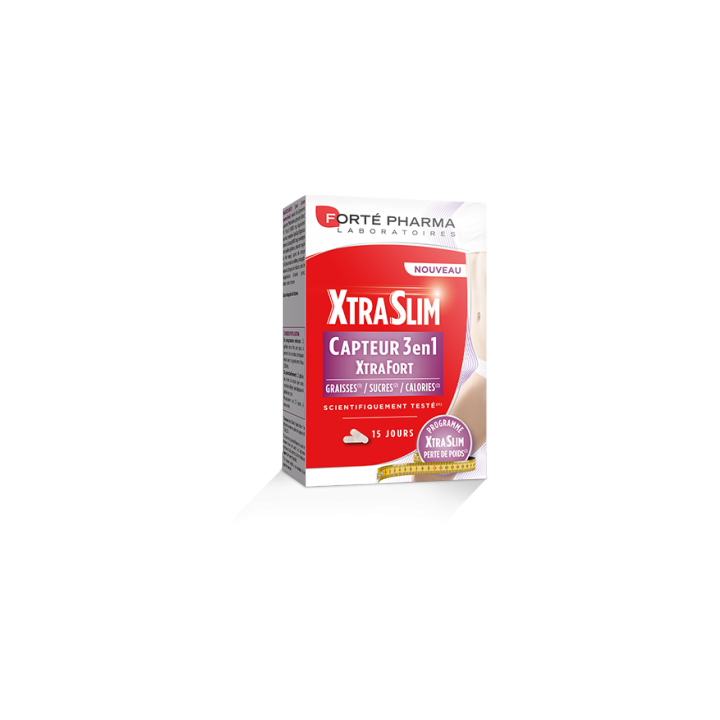 XtraSlim 3-in-1 Sensor XtraFort Forté Pharma - Packung mit 60 Kapseln