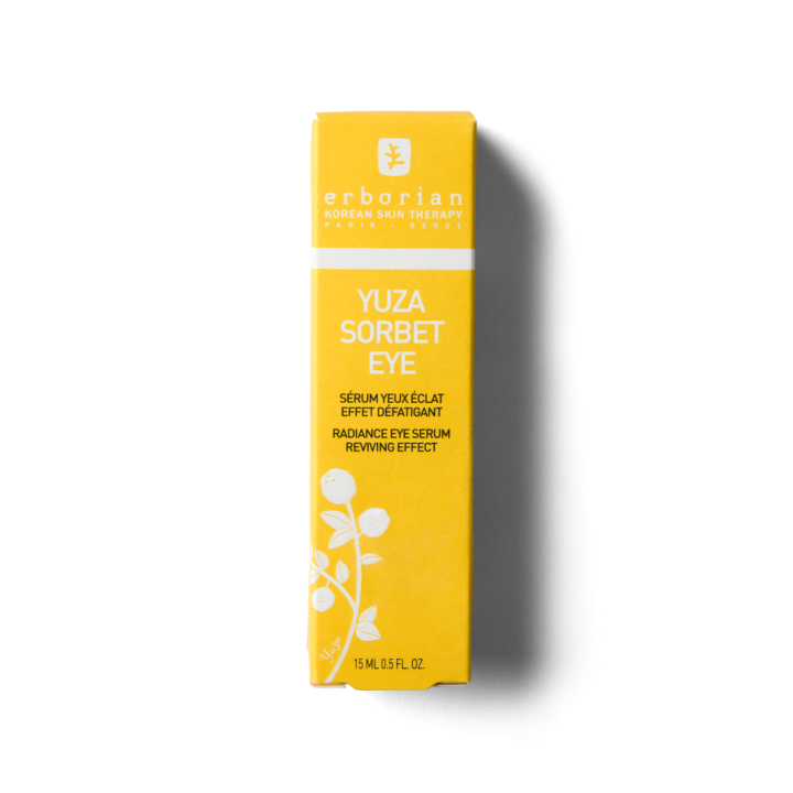 Yuza Sorbet Augenserum mit aufhellender Wirkung und müde Augen - Pumpflasche mit 15 ml