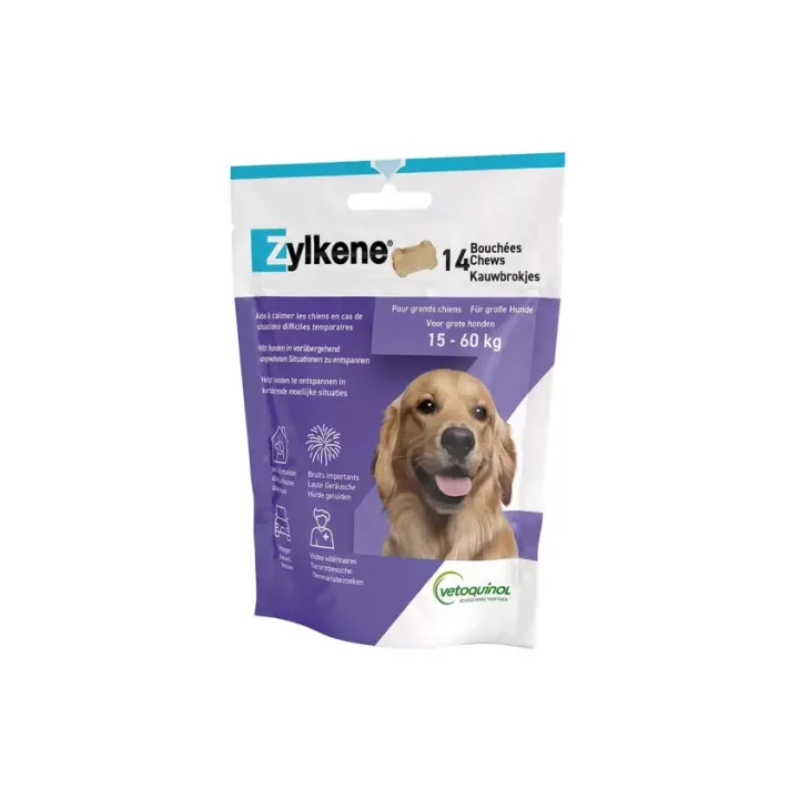 Zylkene Happen für Hunde von 15 bis 60 kg Vetoquinol - Beutel mit 14 Happen