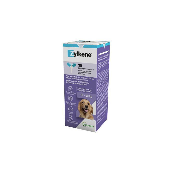Zylkène Hunde von 15-60kg Vetoquinol - Packung mit 30 Kapseln