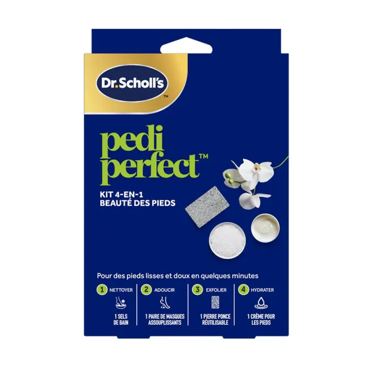 Pedi Perfect Set 4 in 1 Fußschönheit Scholl - Set mit 5 Produkten