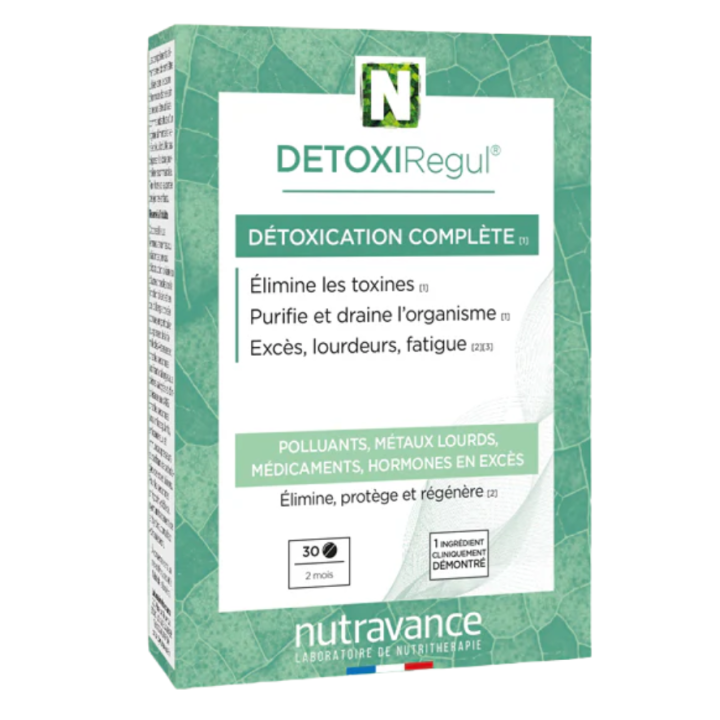 DETOXIRegul Nutravance - Packung mit 30 Tabletten