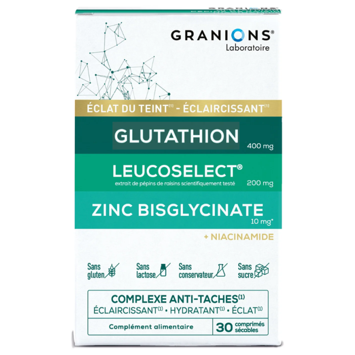 Komplex gegen Flecken und für strahlenden Teint Granions - Packung mit 30 Tabletten