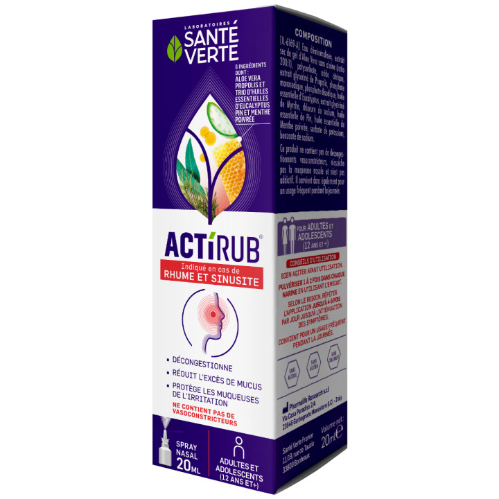 Actirub Nasenspray Gesundheit Grün - Spray von 20 ml