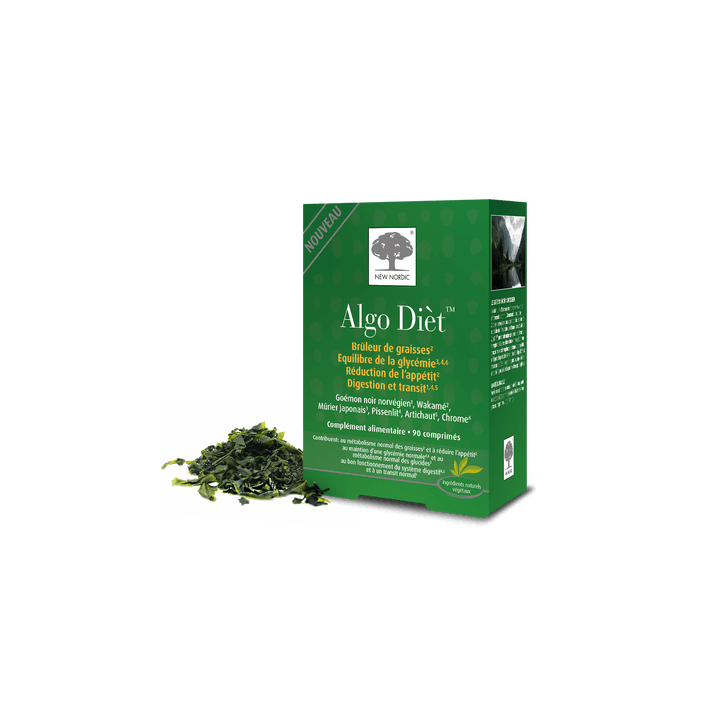 Algo Diet Fettverbrenner New Nordic - Packung mit 90 Tabletten