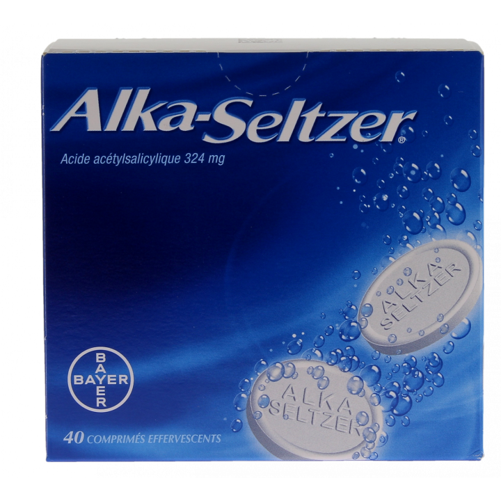 Alka Seltzer 324mg Brausetabletten - Packung mit 40 Tabletten