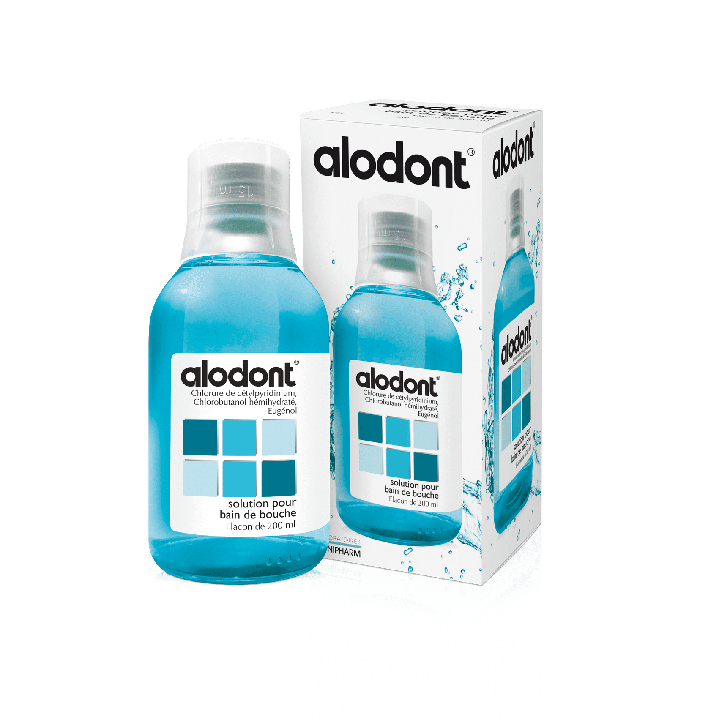 Alodont Lösung für Mundspülung - Flasche mit 500 ml