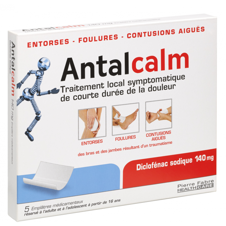 Antalcalm 140 mg medizinisches Pflaster - Packung mit 5 Pflastern