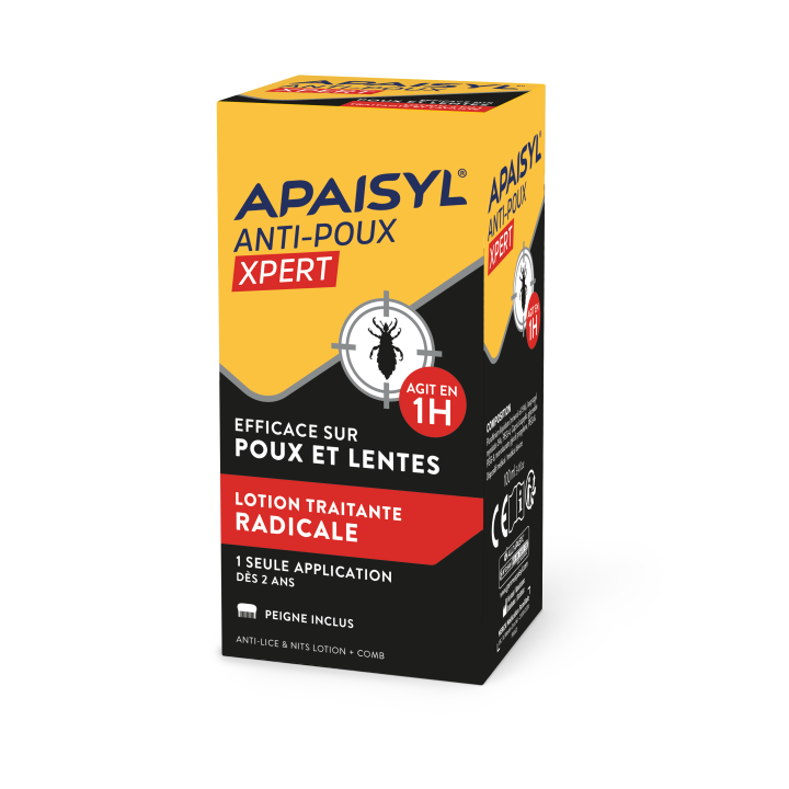 Apaisyl Xpert 100% radikal' Läuse & Nissen - Flasche mit 100 ml + Kamm