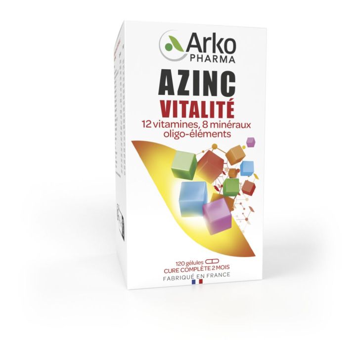 Azinc Vitalität Arkopharma - Packung mit 120 Kapseln