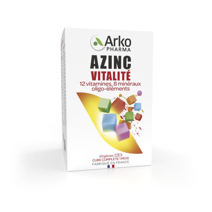 Azinc Vitalität Arkopharma - Packung mit 60 Kapseln