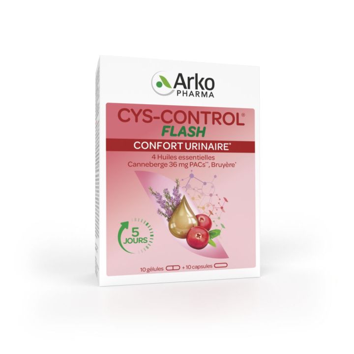 Cys control flash Arkopharma - Packung mit 20 Kapseln