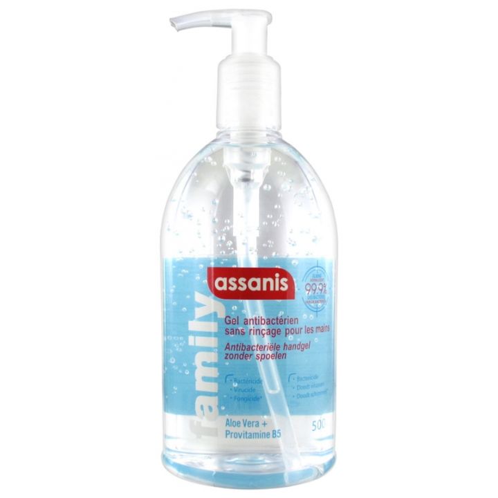 Antibakterielles Gel Family Assanis - Flasche mit 500 ml