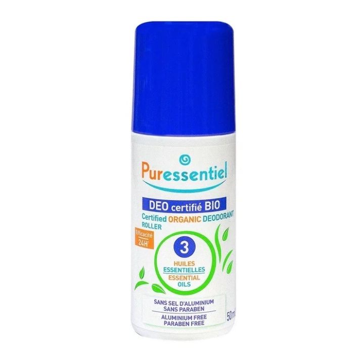 Deodorant mit 3 bio ätherischen Ölen Puressentiel - Roll-on 50 ml