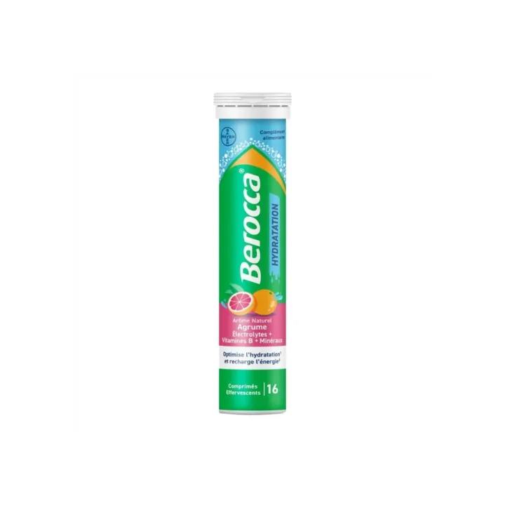 Berocca Hydration natürliche Zitrusaromen - 16 Brausetabletten
