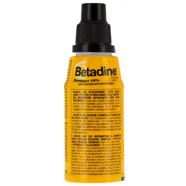 Betadine dermische 10% Lösung zur lokalen Anwendung - Flasche mit 125 ml
