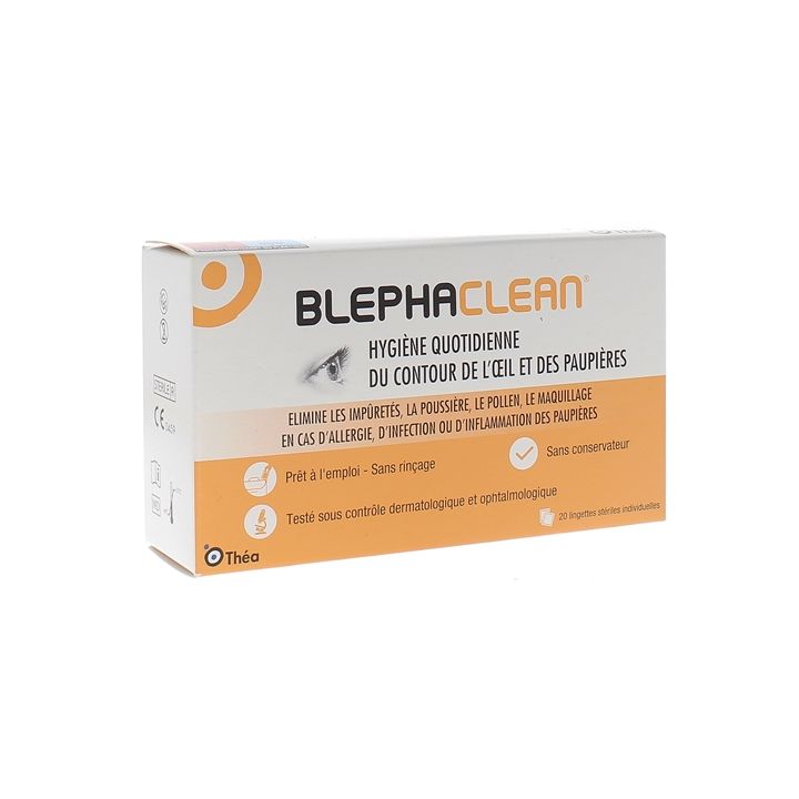 Blephaclean Augenlid-Hygiene - Packung mit 20 Kompressen