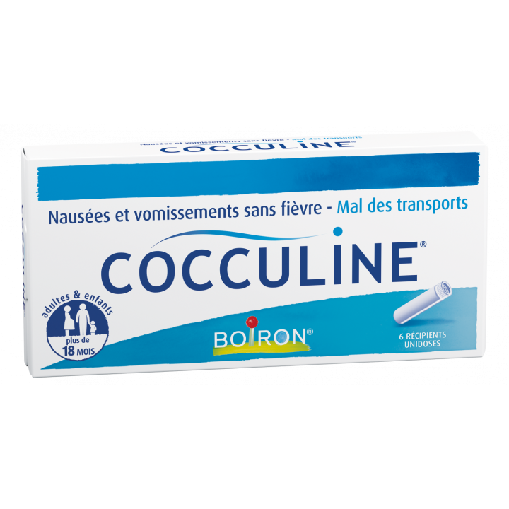Cocculine Granulat in Einzeldosisbehälter Boiron - Packung mit 6 Einzeldosisbehältern
