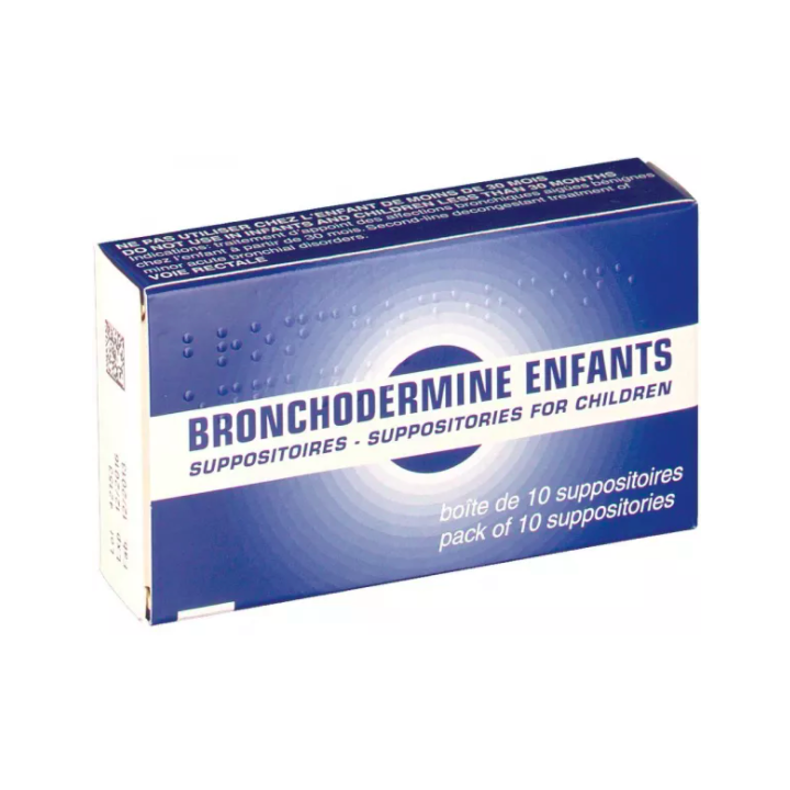 Bronchodermine Kinder Zäpfchen - Packung mit 10 Zäpfchen