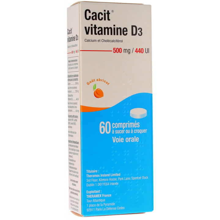 Cacit Vitamin D3 500mg/440 I.E - 60 Tabletten