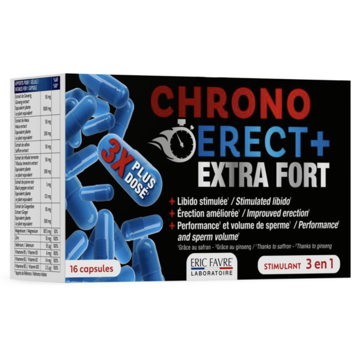 Chrono erect+ extra stark Eric Favre - Schachtel mit 16 Kapseln