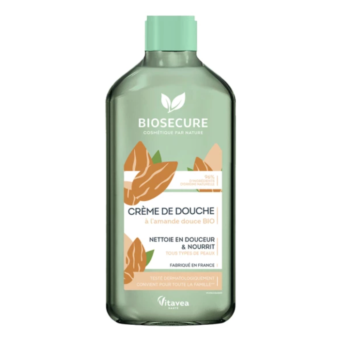 Duschcreme mit süßem BIO-Mandelöl Bio Secure - Flasche mit 500 ml