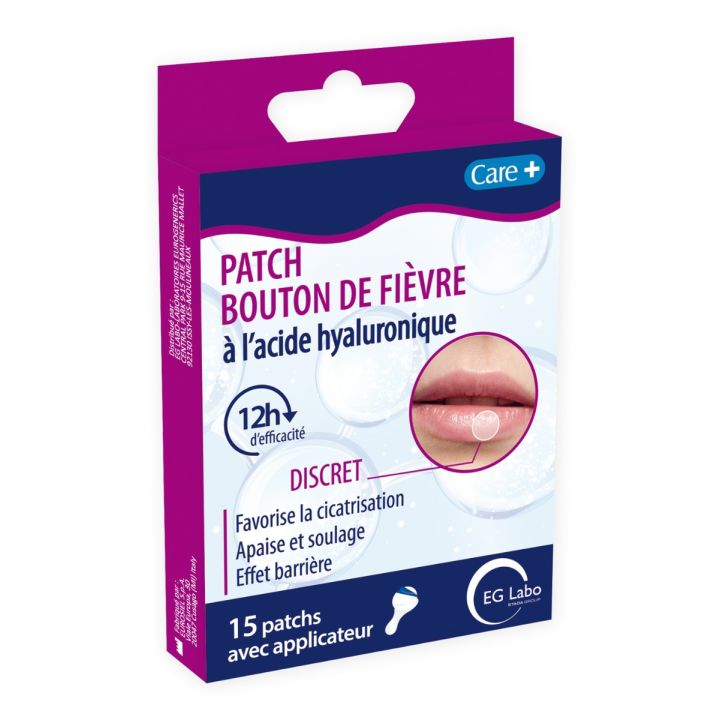 Care+ Fieberbläschen-Pflaster EG Labo - Packung mit 15 Pflastern