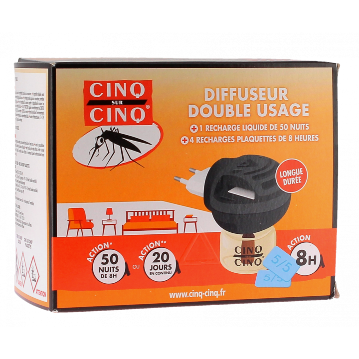 Doppelter Diffusor Fünf auf Fünf - Box mit 1 Diffusor + Nachfüllungen