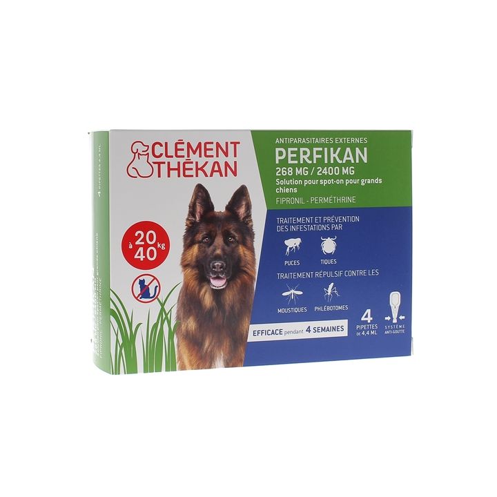 Perfikan 268 mg/2400 mg für große Hunde Clément-Thékan - 4 Pipetten zu 4,40 ml