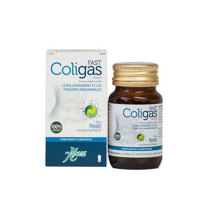 ColiGas Fast Aboca - Packung mit 30 Kapseln