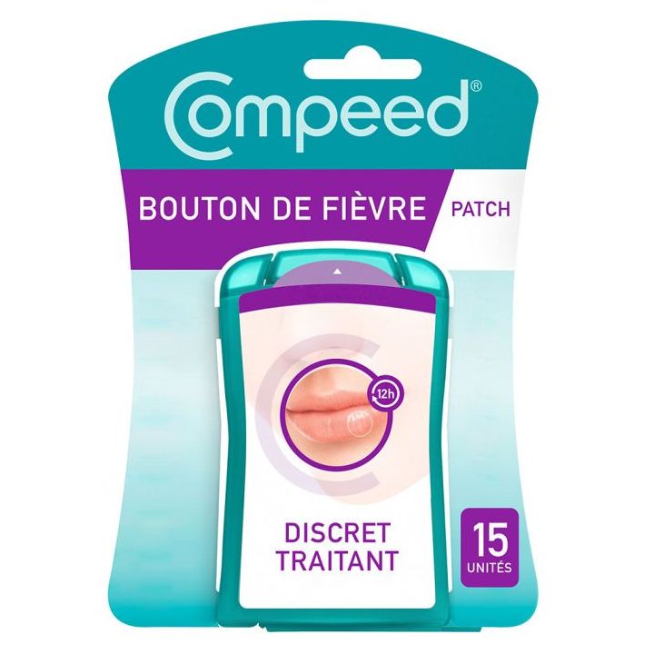 Unsichtbares Fieberbläschen-Pflaster Compeed - Packung mit 15 Pflastern