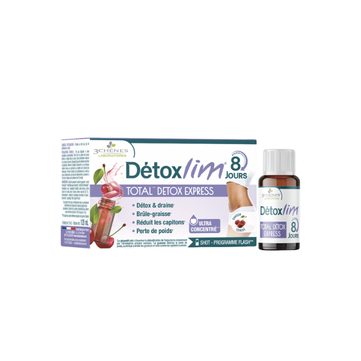 Detoxlim total detox express 8 Tage Kirsche 3 Eichen - Flasche mit 120ml