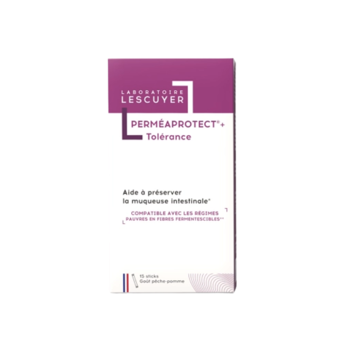 Perméaprotect + Toleranz schützt die Darmschleimhaut Lescuyer - Packung mit 15 Sticks