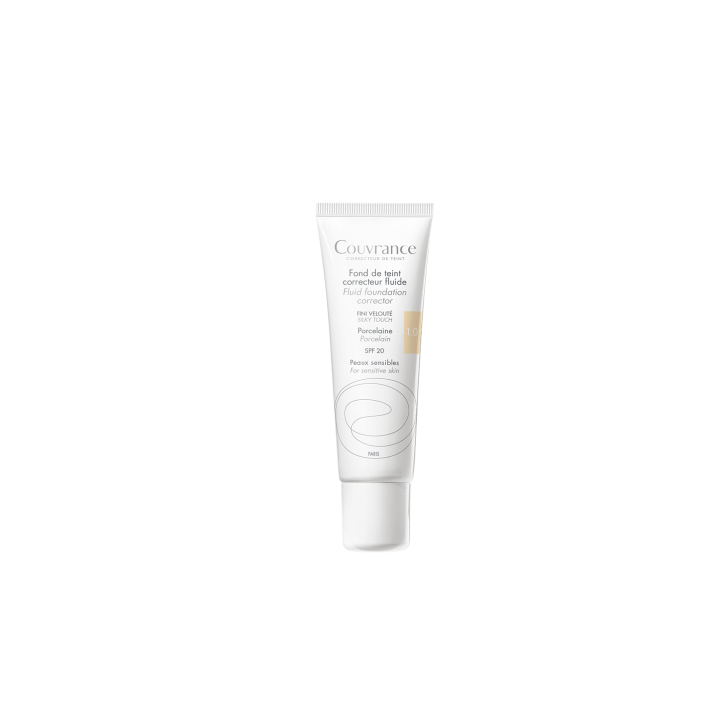 Couvrance Flüssige Korrektur-Foundation Porzellan 1.0 Avène - Tube mit 30 ml
