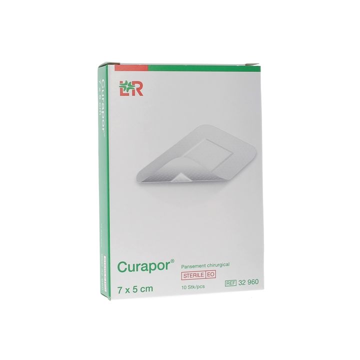 Curapor chirurgisches Wundpflaster Lohmann & Rauscher - 10 Pflaster von 7 x 5 cm