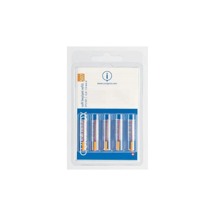 Interdentalbürsten soft Implant 7,5mm Curaprox - 5 Bürsten