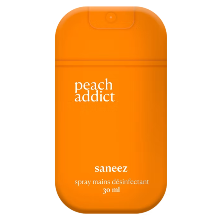 Desinfektionsspray Peach Addict Saneez - Spray mit 30 ml