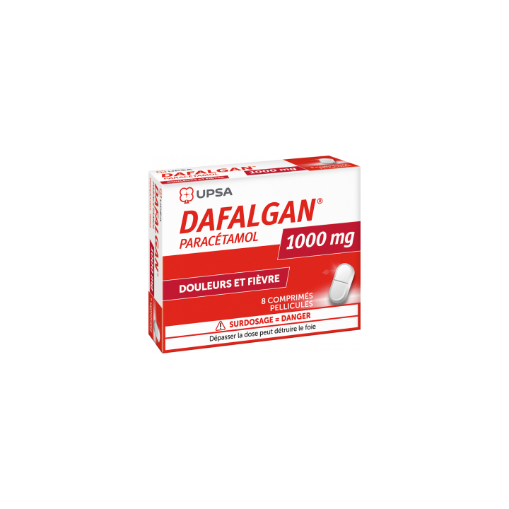 Dafalgan 1g - 8 filmtabletten
