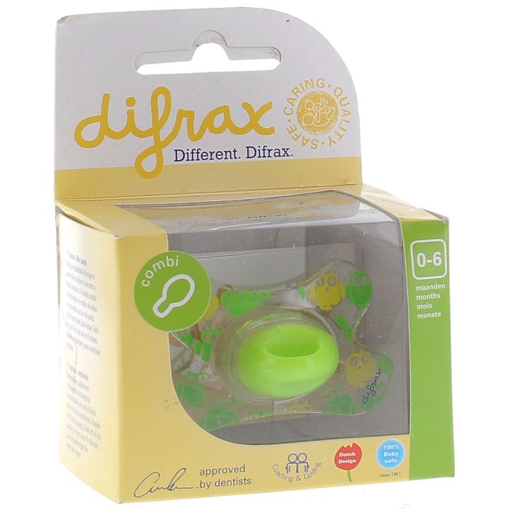Schnuller Combi mit Ring 0-6 Monate Difrax - 1 Schnuller