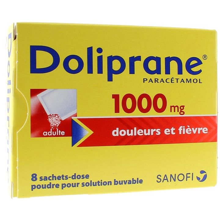 Doliprane 1000mg Pulver zur Herstellung einer Lösung zum Trinken - 8 Beutel
