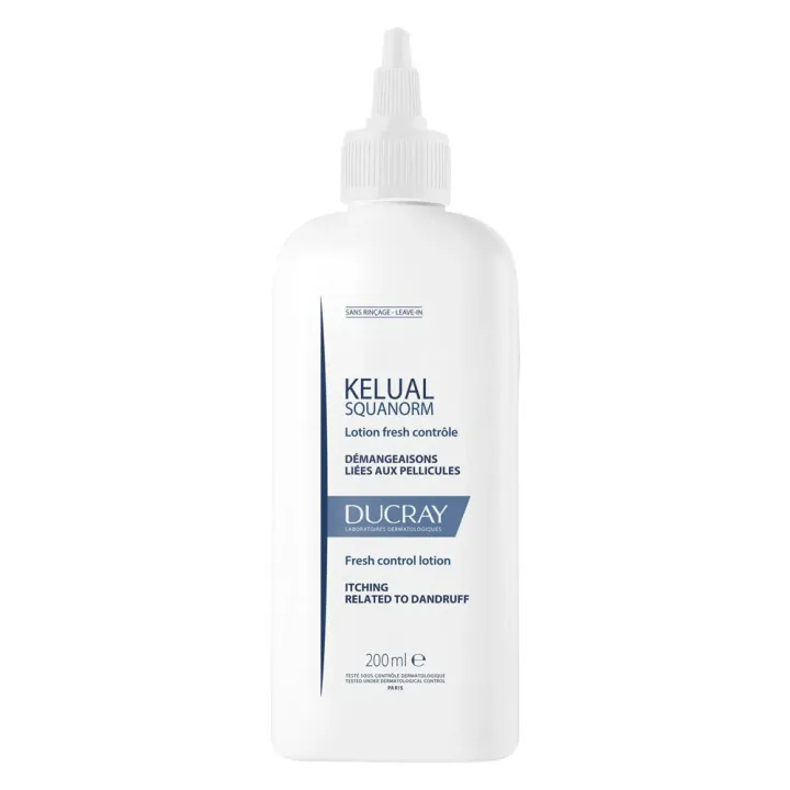 Kelual Squanorm Lotion gegen Juckreiz bei Schuppen Ducray - Flasche mit 200 ml