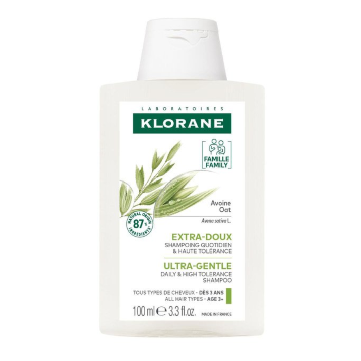 Shampoo mit extra sanfter Hafermilch von Klorane - Flasche mit 100 ml