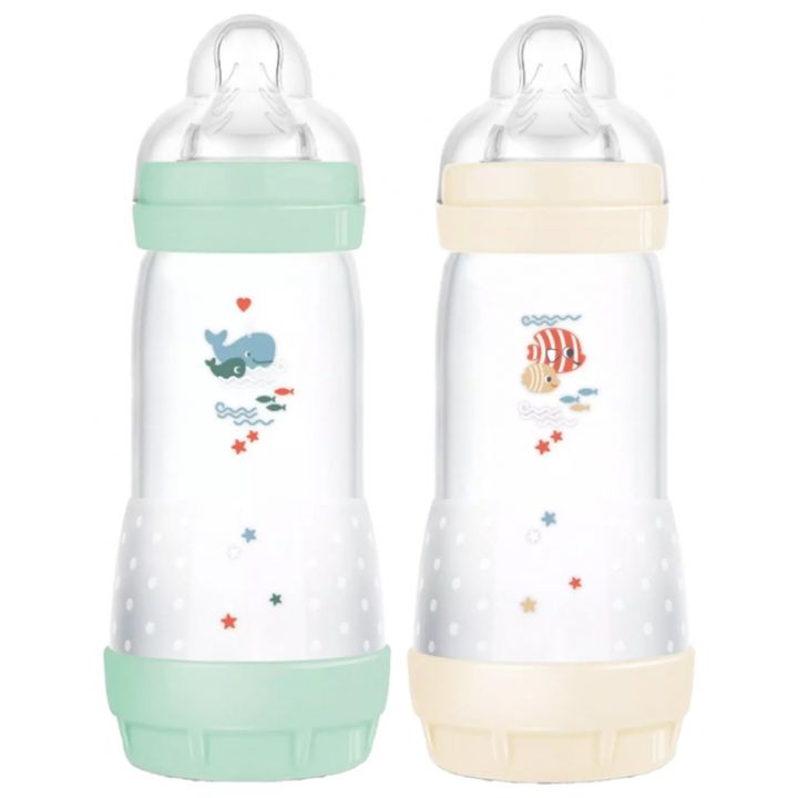 Easy Start Flaschen 4 Monate und älter Durchfluss 3 Mam - Set mit 2 Flaschen à 320 ml