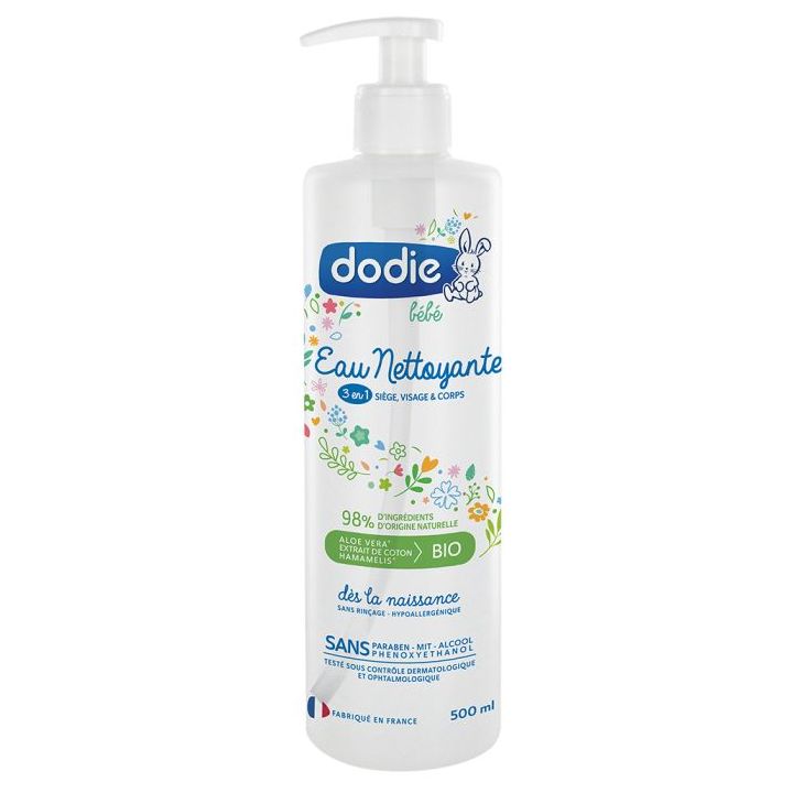 Reinigendes Wasser 3 in 1 Dodie - Flasche mit 500 ml