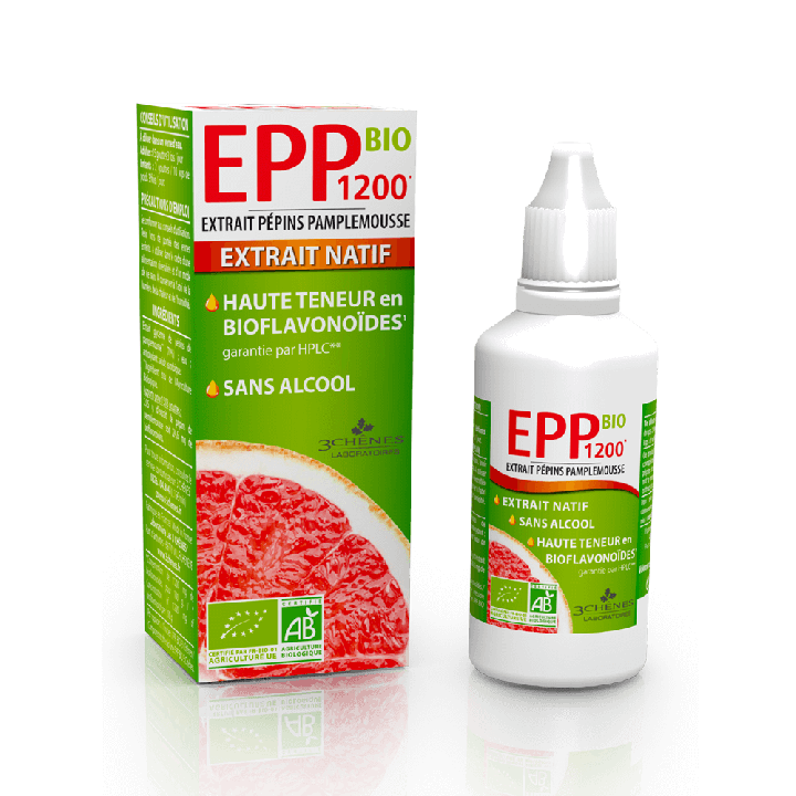 EPP 1200 BIO Grapefruitkernextrakt Die 3 Eichen - Flasche mit 50 ml