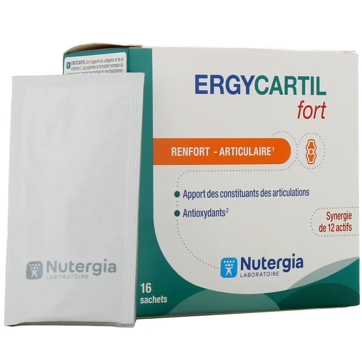 Ergycartil fort Nutergia - Packung mit 16 Beuteln